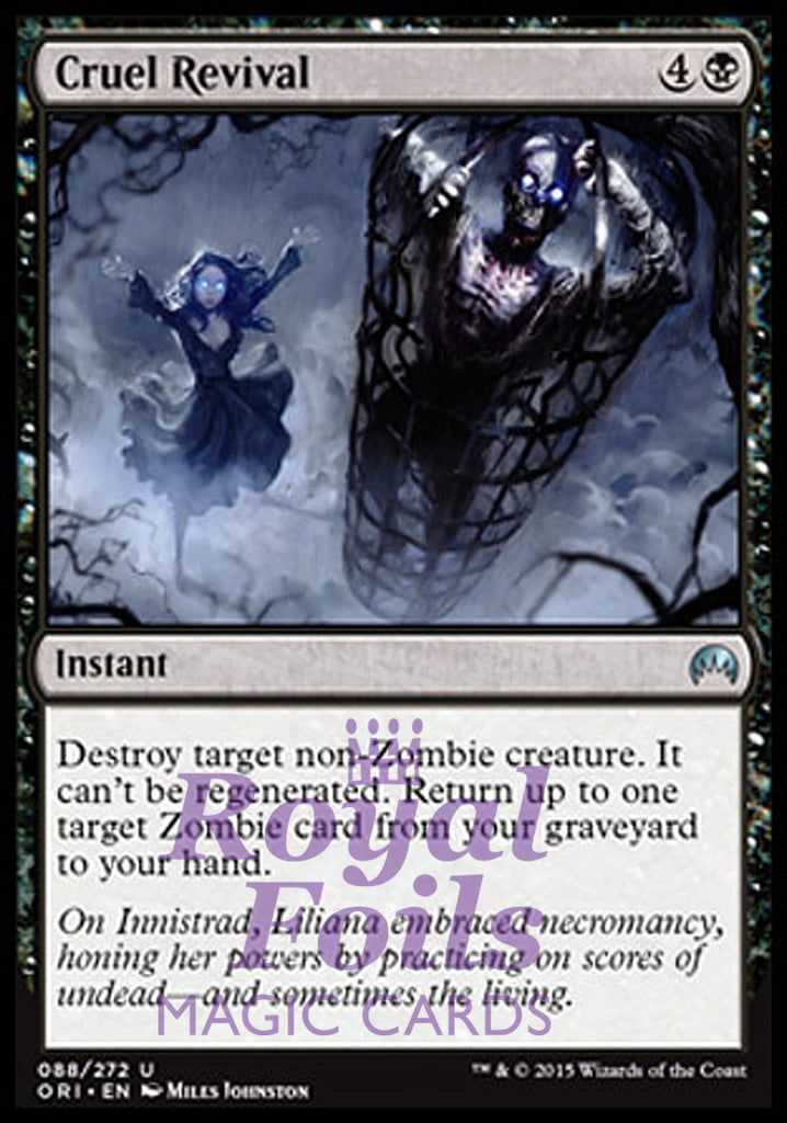 Cruel Revival 2x FOIL ORI MTG Magic Origins Uncommon MINT black Cruel Revival 2x FOIL ORI MTG Magic Origins Uncommon MINT black