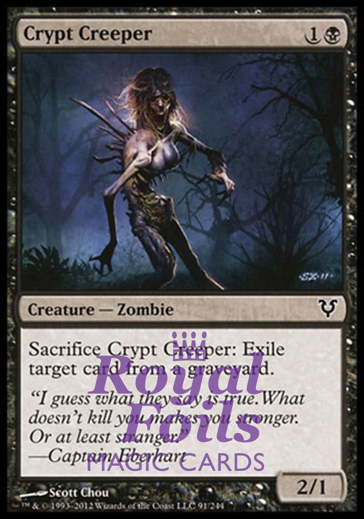 Crypt Creeper 6x FOIL AVR MTG Avacyn Restored Common VF black Crypt Creeper 6x FOIL AVR MTG Avacyn Restored Common VF black
