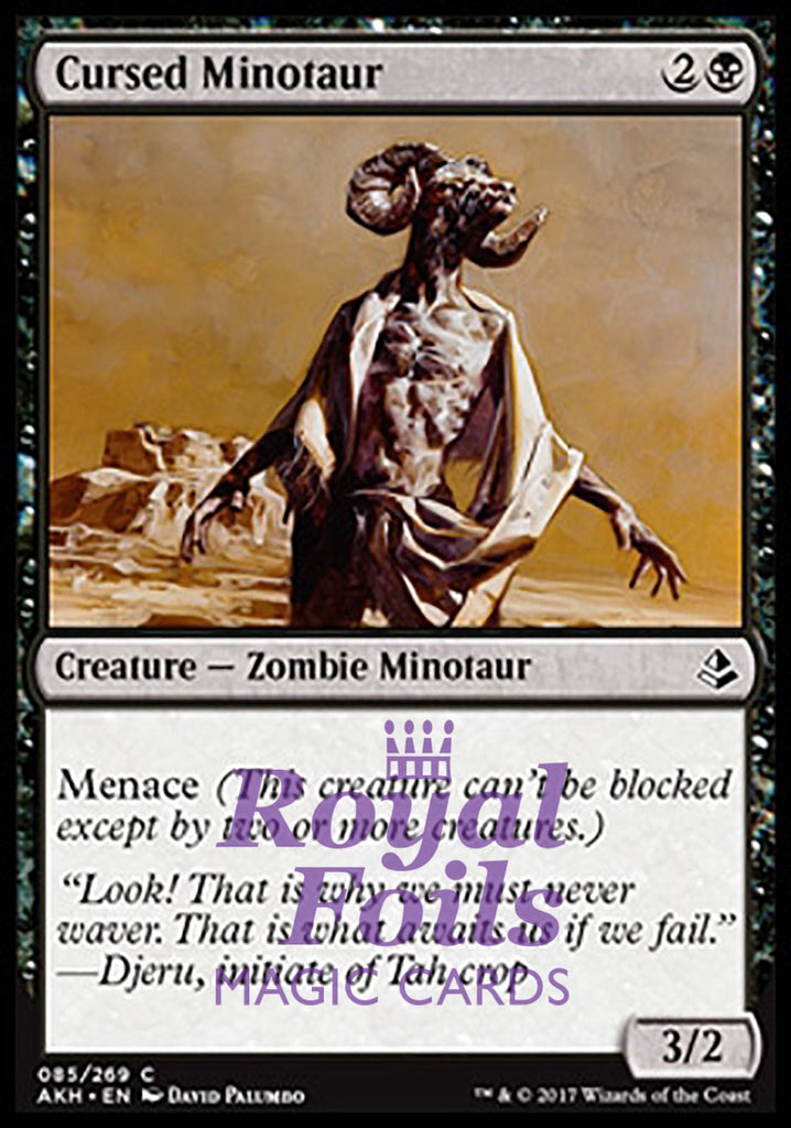 Cursed Minotaur 4x FOIL AKH MTG Amonkhet Common MINT black Cursed Minotaur 4x FOIL AKH MTG Amonkhet Common MINT black