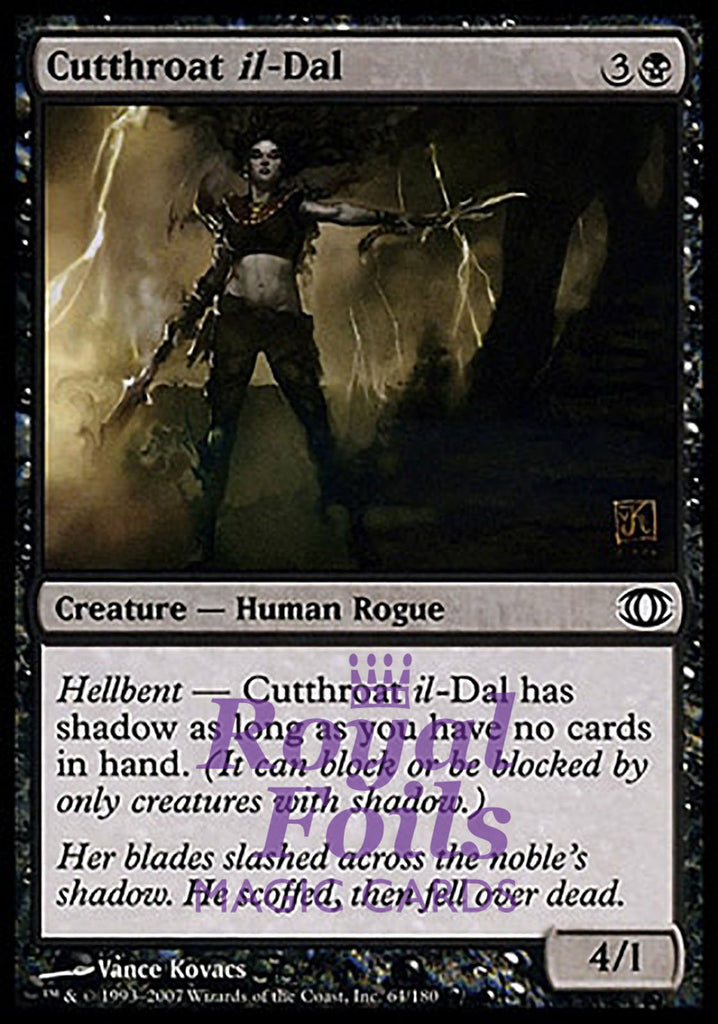 Cutthroat il-Dal 4x FOIL FUT MTG Future Sight Common NM+ black Cutthroat il-Dal 4x FOIL FUT MTG Future Sight Common NM+ black