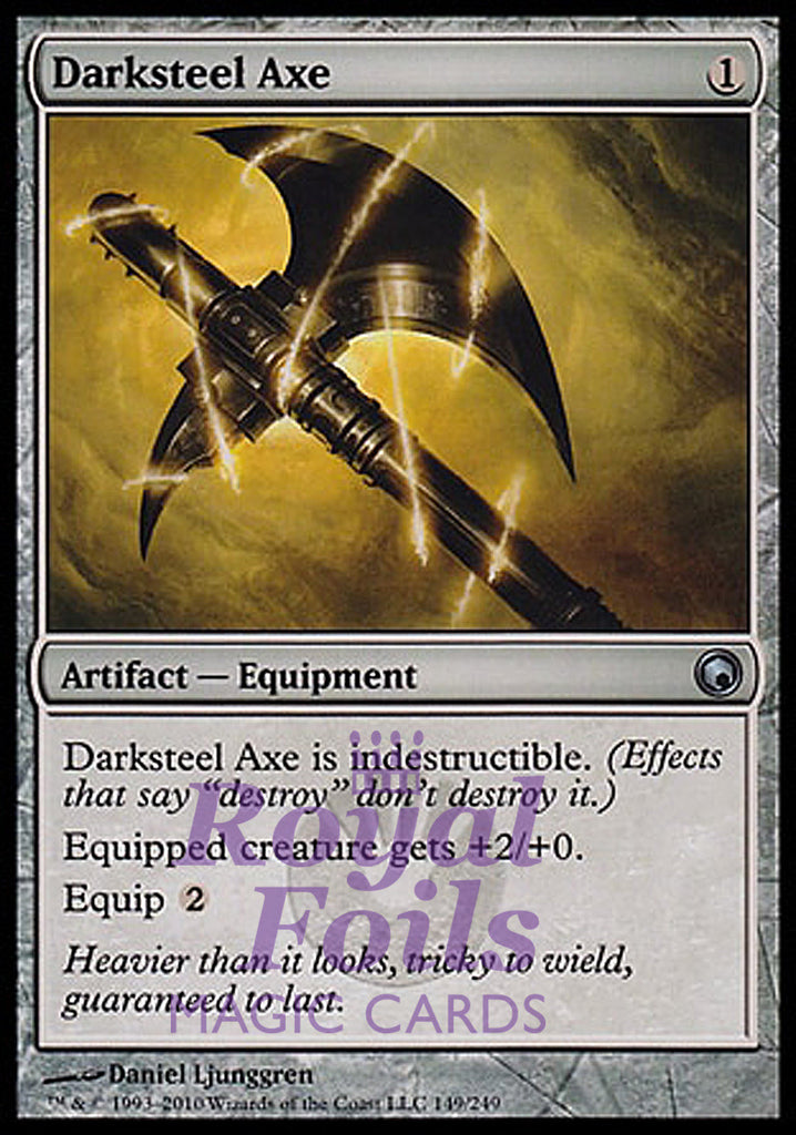 Darksteel Axe 2x FOIL SOM MTG Scars of Mirrodin Uncommon MINT artifact Darksteel Axe 2x FOIL SOM MTG Scars of Mirrodin Uncommon MINT artifact
