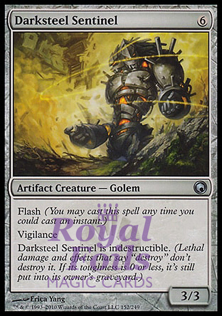 Darksteel Sentinel 3x FOIL SOM MTG Scars of Mirrodin Uncommon MINT artifact Darksteel Sentinel 3x FOIL SOM MTG Scars of Mirrodin Uncommon MINT artifact