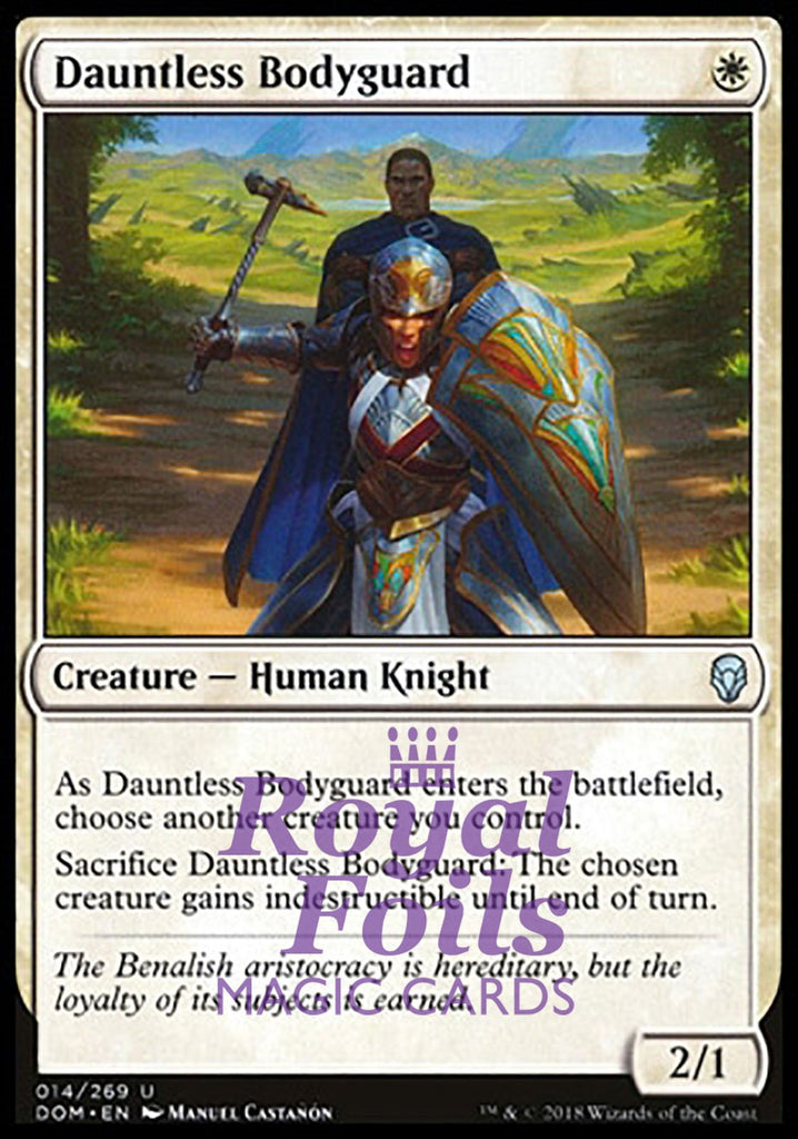 **1x FOIL Dauntless Bodyguard** DOM MTG Dominaria Uncommon MINT white **1x FOIL Dauntless Bodyguard** DOM MTG Dominaria Uncommon MINT white
