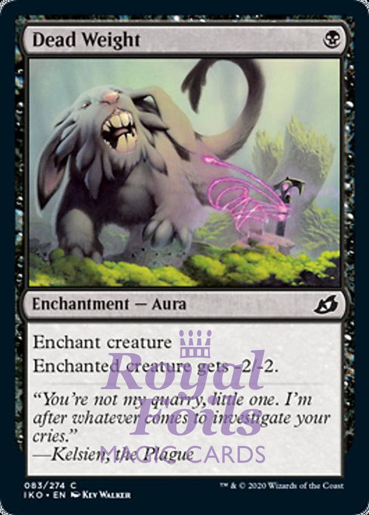 Dead Weight 4x FOIL IKO MTG Ikoria Common MINT black Dead Weight 4x FOIL IKO MTG Ikoria Common MINT black