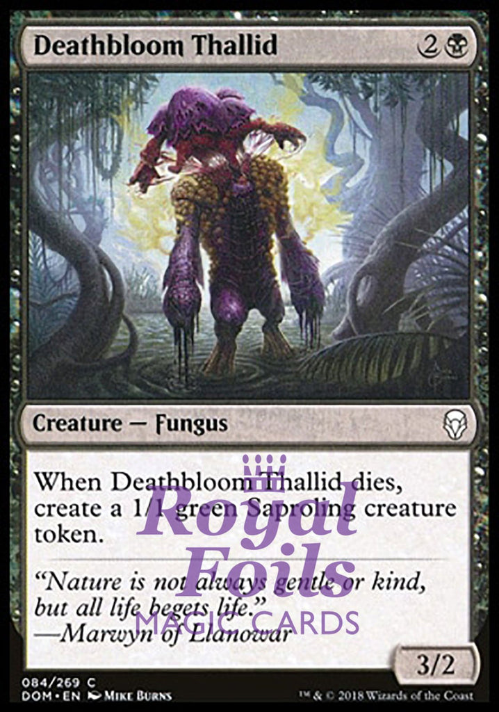 Deathbloom Thallid 4x FOIL DOM MTG Dominaria Common MINT black Deathbloom Thallid 4x FOIL DOM MTG Dominaria Common MINT black