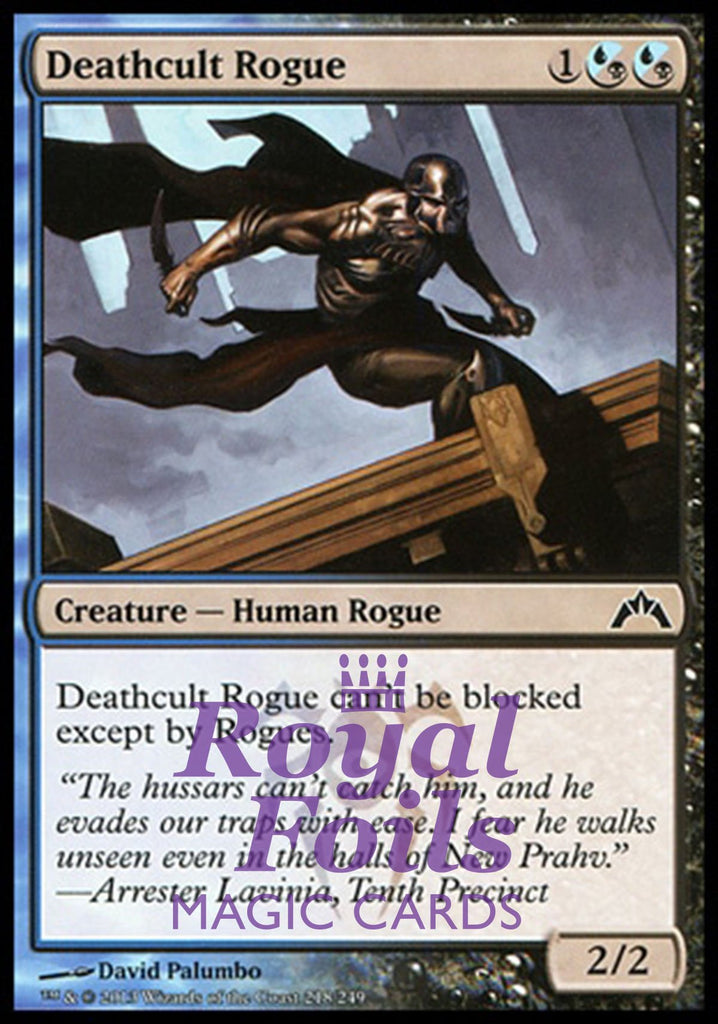 Deathcult Rogue 4x FOIL GTC MTG Gatecrash Common MINT blue black Deathcult Rogue 4x FOIL GTC MTG Gatecrash Common MINT blue black