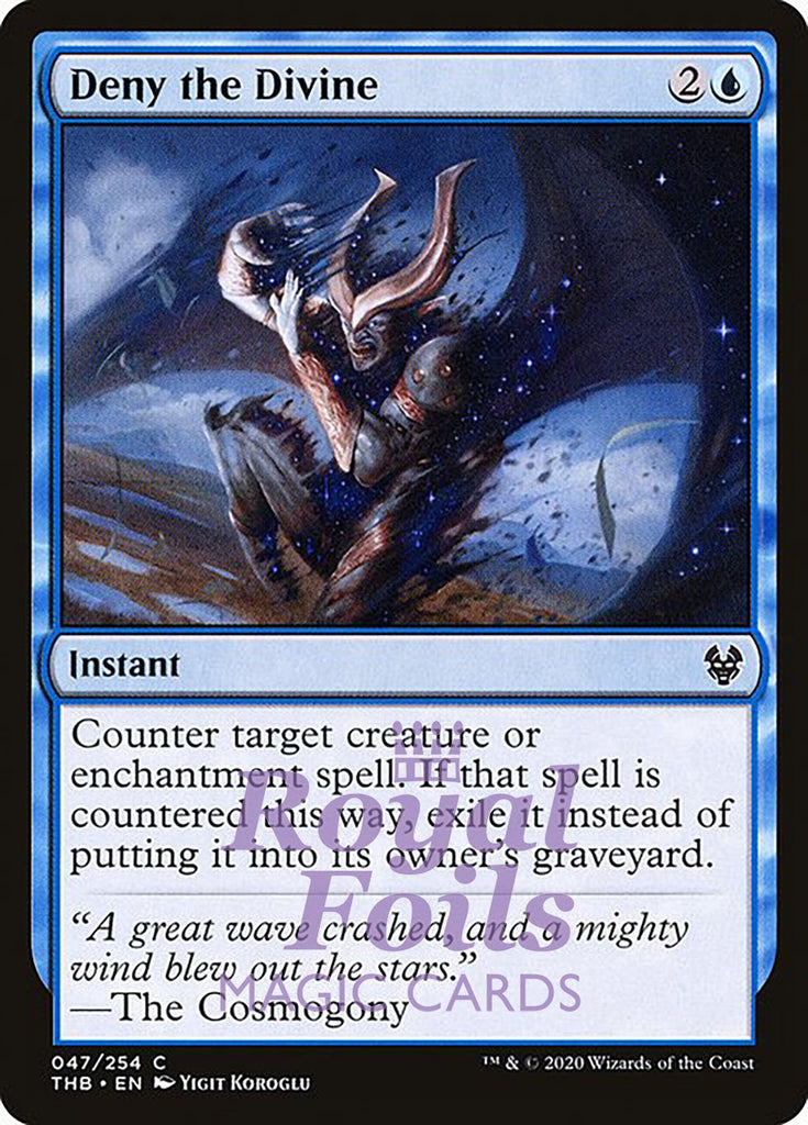 Deny the Divine 4x FOIL THB MTG Theros Beyond Death Common MINT blue Deny the Divine 4x FOIL THB MTG Theros Beyond Death Common MINT blue