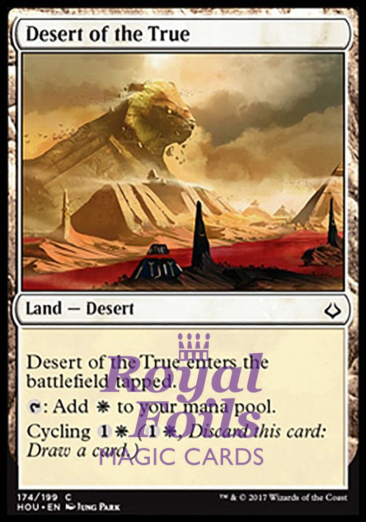 Desert of the True 1x FOIL HOU MTG Hour of Devastation Common MINT land white Desert of the True 1x FOIL HOU MTG Hour of Devastation Common MINT land white