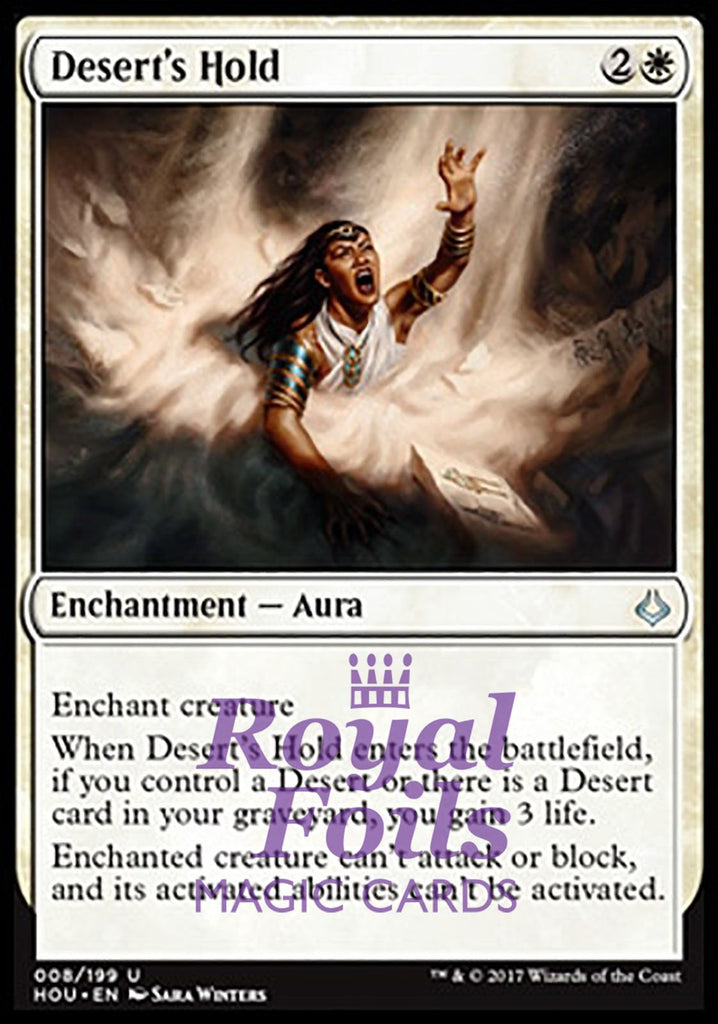 Desert's Hold 2x FOIL HOU MTG Hour of Devastation Uncommon MINT white Desert's Hold 2x FOIL HOU MTG Hour of Devastation Uncommon MINT white