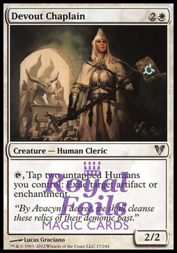 Devout Chaplain 1x FOIL AVR MTG Avacyn Restored Uncommon MINT white Devout Chaplain 1x FOIL AVR MTG Avacyn Restored Uncommon MINT white