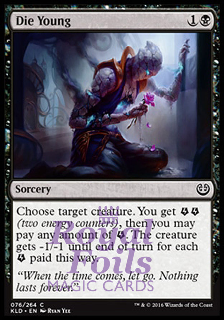 Die Young 4x FOIL KLD MTG Kaladesh Common MINT black Die Young 4x FOIL KLD MTG Kaladesh Common MINT black