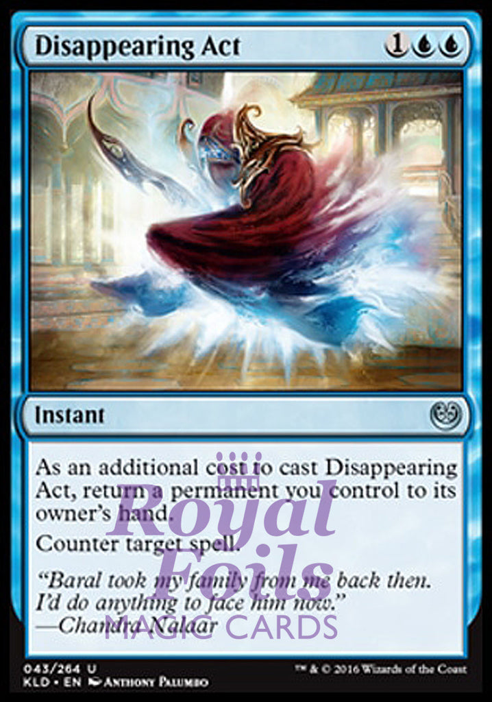 Disappearing Act 2x FOIL KLD MTG Kaladesh Uncommon MINT blue Disappearing Act 2x FOIL KLD MTG Kaladesh Uncommon MINT blue