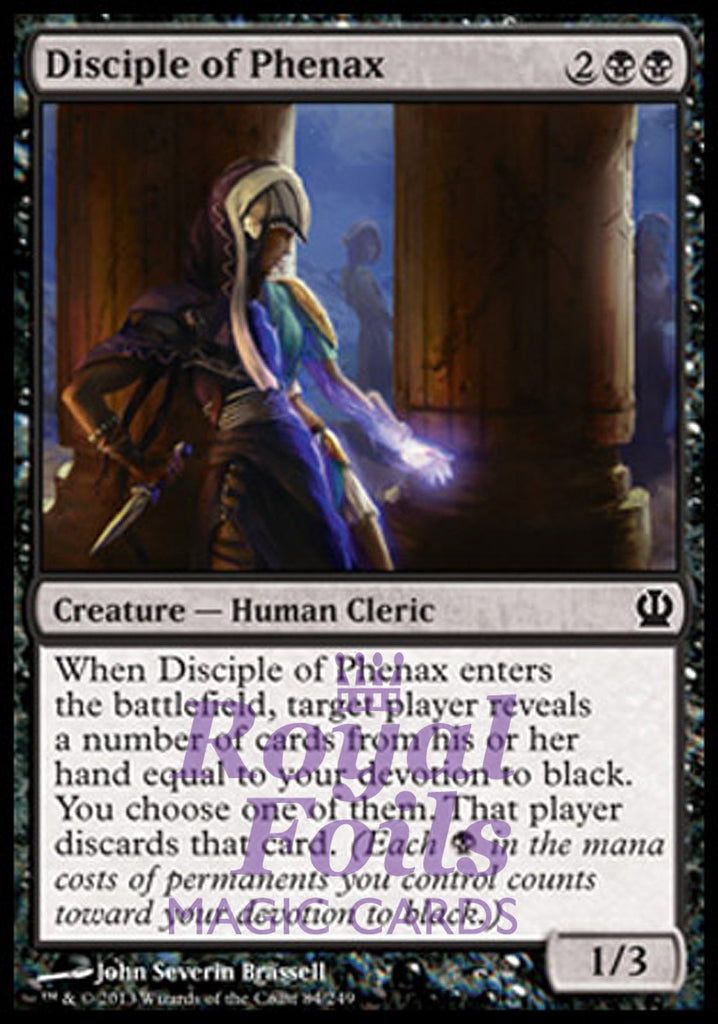 Disciple of Phenax 4x FOIL THS MTG Theros Common MINT black Disciple of Phenax 4x FOIL THS MTG Theros Common MINT black