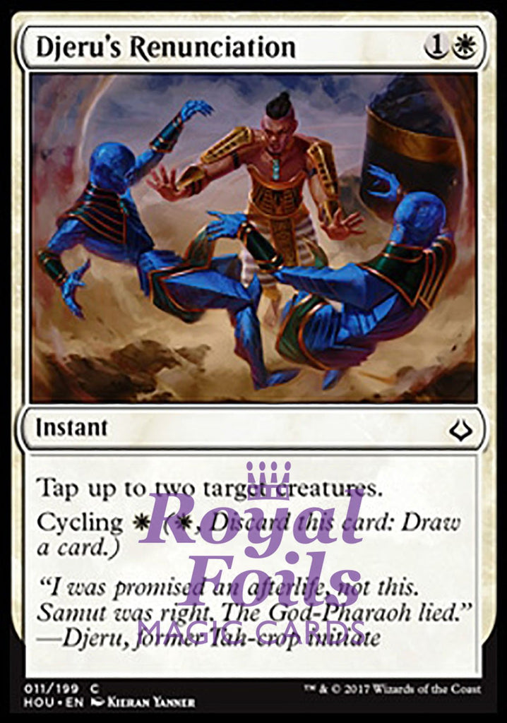 Djeru's Renunciation 4x FOIL HOU MTG Hour of Devastation Common MINT white Djeru's Renunciation 4x FOIL HOU MTG Hour of Devastation Common MINT white