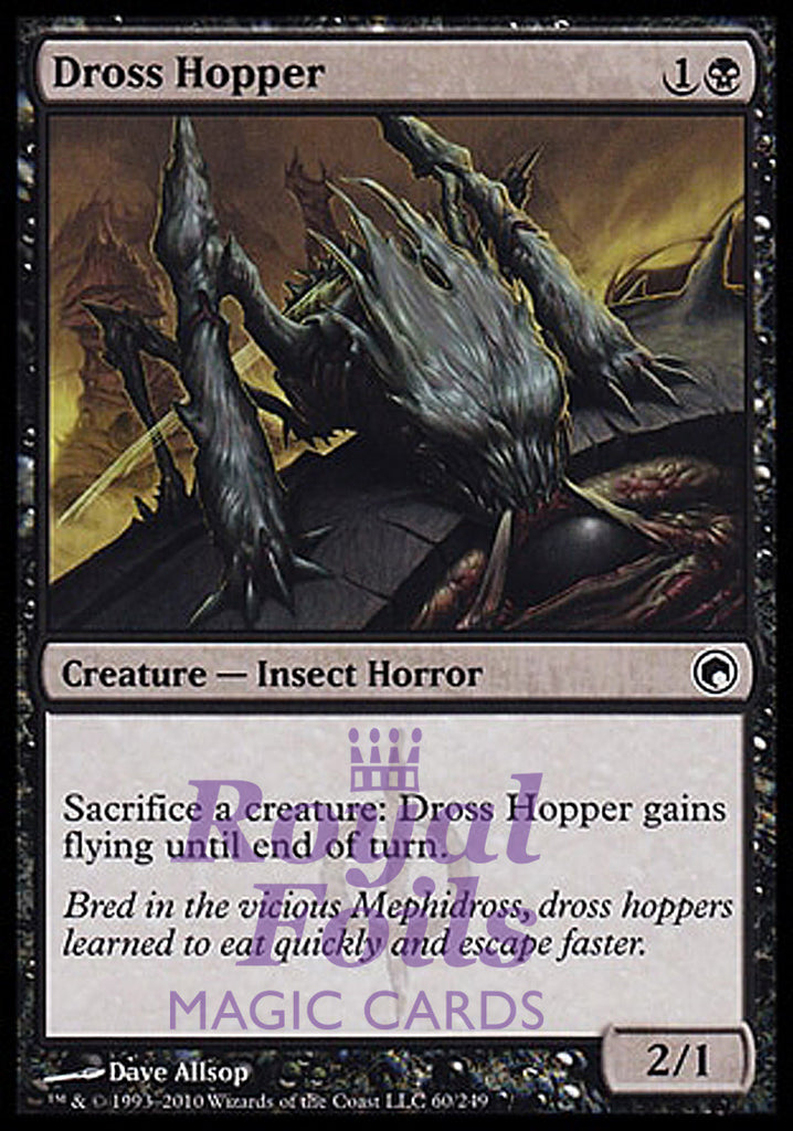 Dross Hopper 4x FOIL SOM MTG Scars of Mirrodin Common MINT black Dross Hopper 4x FOIL SOM MTG Scars of Mirrodin Common MINT black