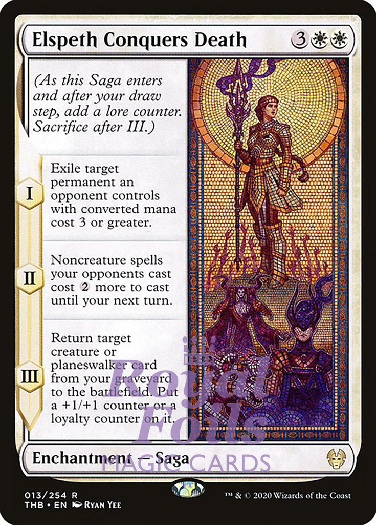 Elspeth Conquers Death 1x FOIL THB MTG Theros Beyond Death Rare MINT white Elspeth Conquers Death 1x FOIL THB MTG Theros Beyond Death Rare MINT white