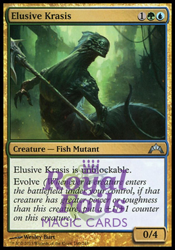 **2x FOIL Elusive Krasis** GTC MTG Gatecrash Uncommon MINT green blue **2x FOIL Elusive Krasis** GTC MTG Gatecrash Uncommon MINT green blue