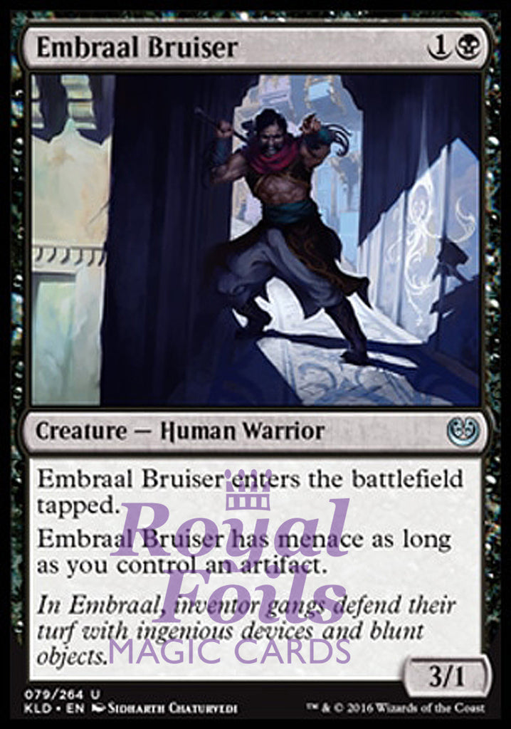 Embraal Bruiser 4x FOIL KLD MTG Kaladesh Uncommon 2 MINT 2 NM black Embraal Bruiser 4x FOIL KLD MTG Kaladesh Uncommon 2 MINT 2 NM black