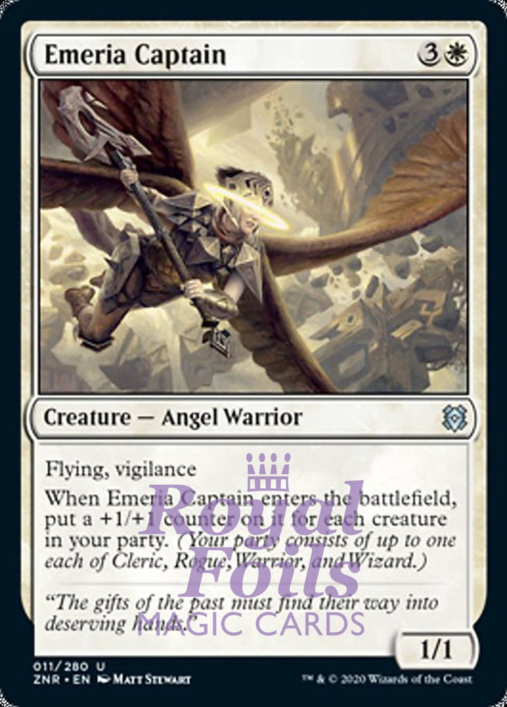 **4x FOIL Emeria Captain** ZNR MTG Zendikar Rising Uncommon MINT white **4x FOIL Emeria Captain** ZNR MTG Zendikar Rising Uncommon MINT white