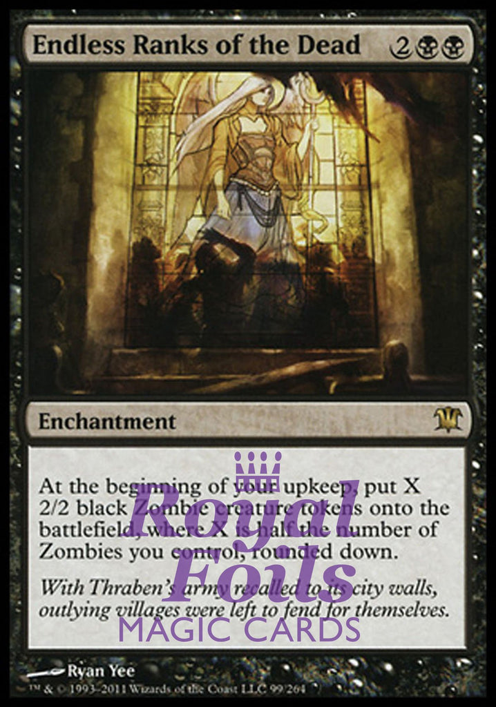 Endless Ranks of the Dead 1x FOIL ISD MTG Innistrad Rare VF black Endless Ranks of the Dead 1x FOIL ISD MTG Innistrad Rare VF black