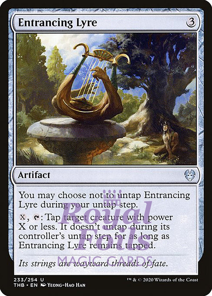 Entrancing Lyre 4x FOIL THB MTG Theros Beyond Death Uncommon MINT artifact Entrancing Lyre 4x FOIL THB MTG Theros Beyond Death Uncommon MINT artifact
