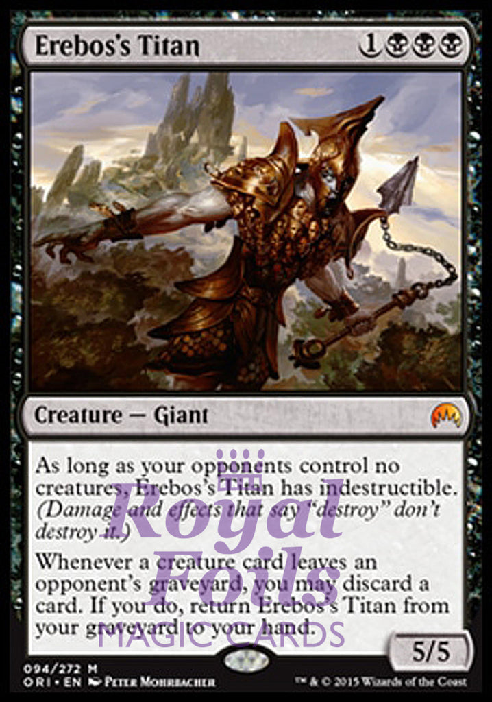 Erebos's Titan 1x FOIL ORI MTG Magic Origins Mythic MINT black Erebos's Titan 1x FOIL ORI MTG Magic Origins Mythic MINT black