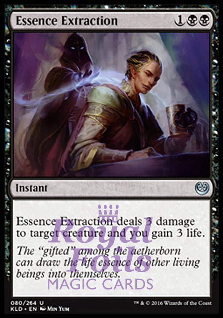 Essence Extraction 4x FOIL KLD MTG Kaladesh Uncommon NM black instant Essence Extraction 4x FOIL KLD MTG Kaladesh Uncommon NM black instant