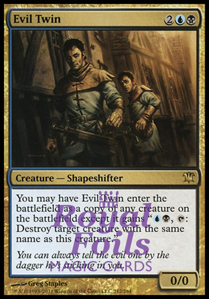 Evil Twin 1x FOIL ISD MTG Innistrad Rare MINT blue black Evil Twin 1x FOIL ISD MTG Innistrad Rare MINT blue black