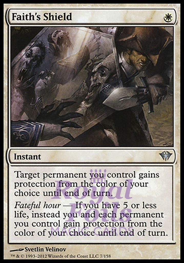 Faith's Shield 1x FOIL DKA MTG Dark Ascension Uncommon NM white Faith's Shield 1x FOIL DKA MTG Dark Ascension Uncommon NM white