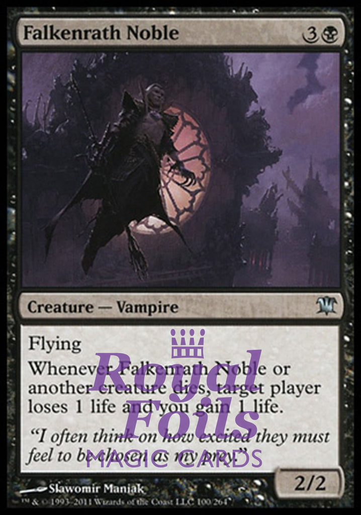 Falkenrath Noble 1x FOIL ISD MTG Innistrad Uncommon NM black Falkenrath Noble 1x FOIL ISD MTG Innistrad Uncommon NM black