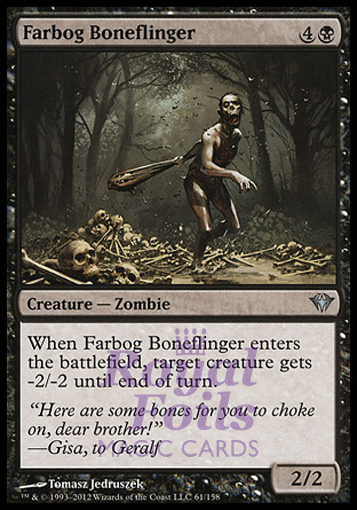 Farbog Boneflinger 4x FOIL DKA MTG Dark Ascension Uncommon 3 MINT 1 NM black Farbog Boneflinger 4x FOIL DKA MTG Dark Ascension Uncommon 3 MINT 1 NM black