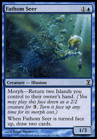 Fathom Seer 2x FOIL TSP MTG Time Spiral Common MINT blue Fathom Seer 2x FOIL TSP MTG Time Spiral Common MINT blue