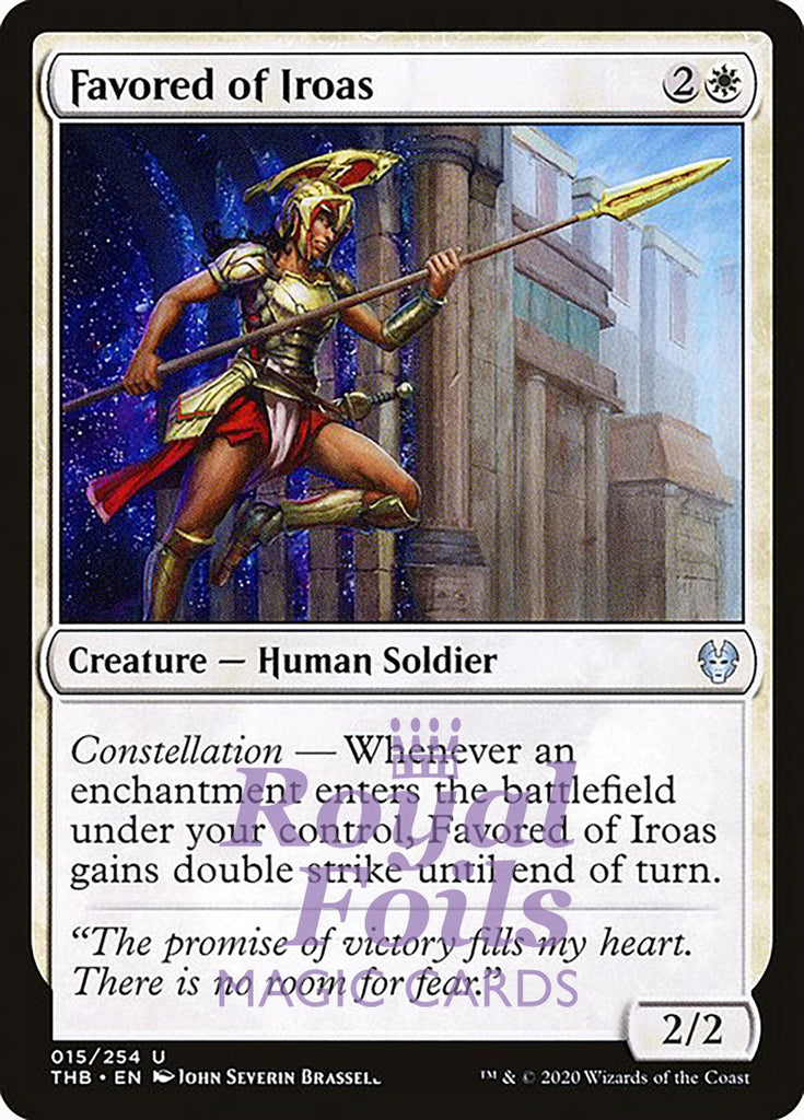 Favored of Iroas 4x FOIL THB MTG Theros Beyond Death Uncommon MINT white Favored of Iroas 4x FOIL THB MTG Theros Beyond Death Uncommon MINT white