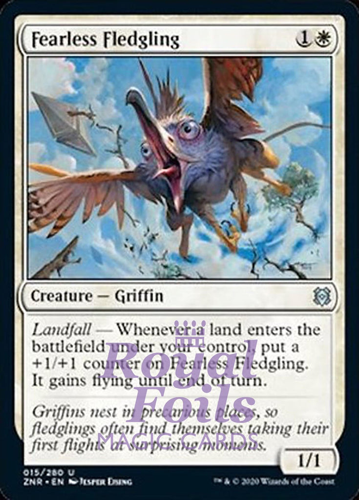 **4x FOIL Fearless Fledgling** ZNR MTG Zendikar Rising Uncommon MINT white **4x FOIL Fearless Fledgling** ZNR MTG Zendikar Rising Uncommon MINT white
