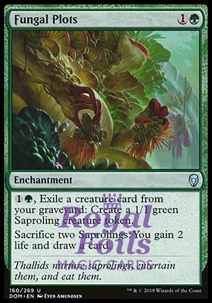 **2x FOIL Fungal Plots** DOM MTG Dominaria Uncommon MINT green **2x FOIL Fungal Plots** DOM MTG Dominaria Uncommon MINT green