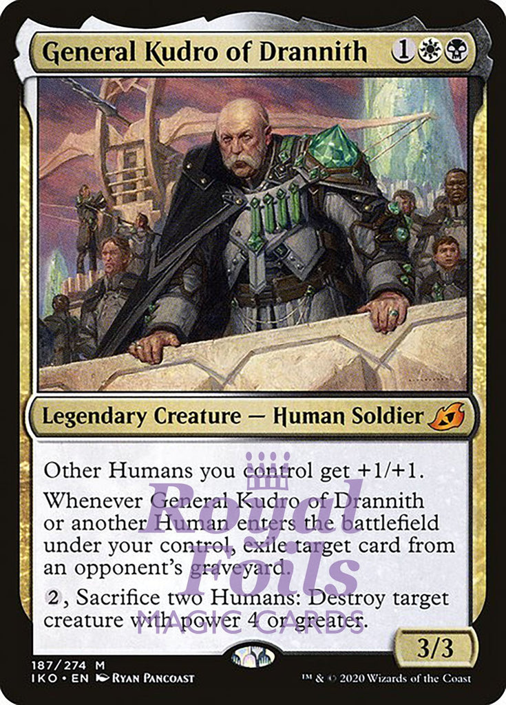 General Kudro of Drannith 1x FOIL IKO MTG Ikoria Mythic MINT white black General Kudro of Drannith 1x FOIL IKO MTG Ikoria Mythic MINT white black