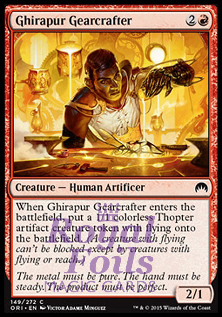 Ghirapur Gearcrafter 4x FOIL ORI MTG Magic Origins Common MINT red Ghirapur Gearcrafter 4x FOIL ORI MTG Magic Origins Common MINT red