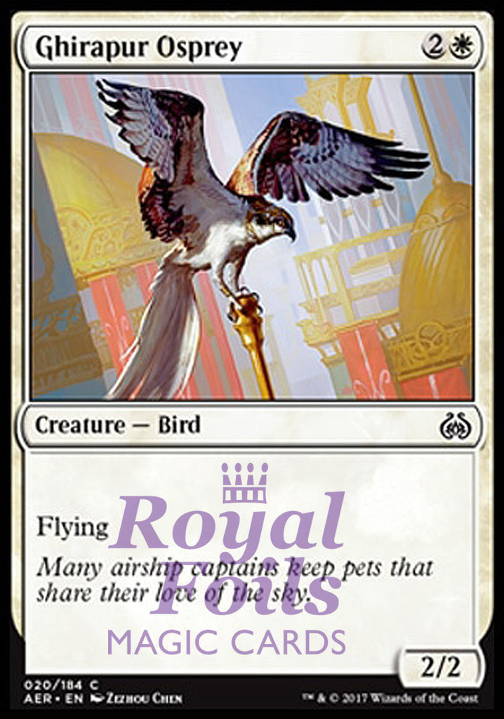 Ghirapur Osprey 4x FOIL AER MTG Aether Revolt Common 3 MINT 1 NM white Ghirapur Osprey 4x FOIL AER MTG Aether Revolt Common 3 MINT 1 NM white