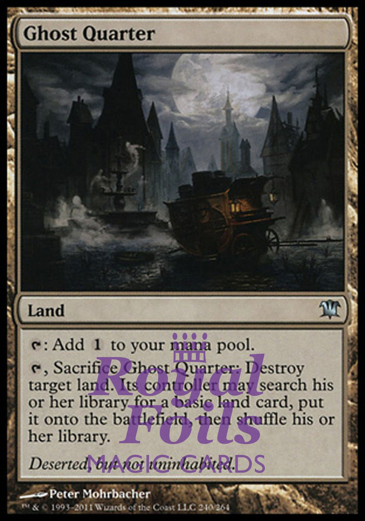 Ghost Quarter 1x FOIL ISD MTG Innistrad Uncommon MINT land Ghost Quarter 1x FOIL ISD MTG Innistrad Uncommon MINT land