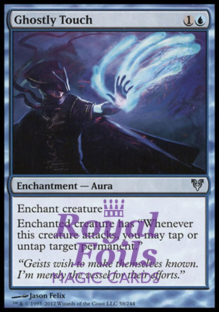 **3x FOIL Ghostly Touch** AVR MTG Avacyn Restored Uncommon MINT blue **3x FOIL Ghostly Touch** AVR MTG Avacyn Restored Uncommon MINT blue