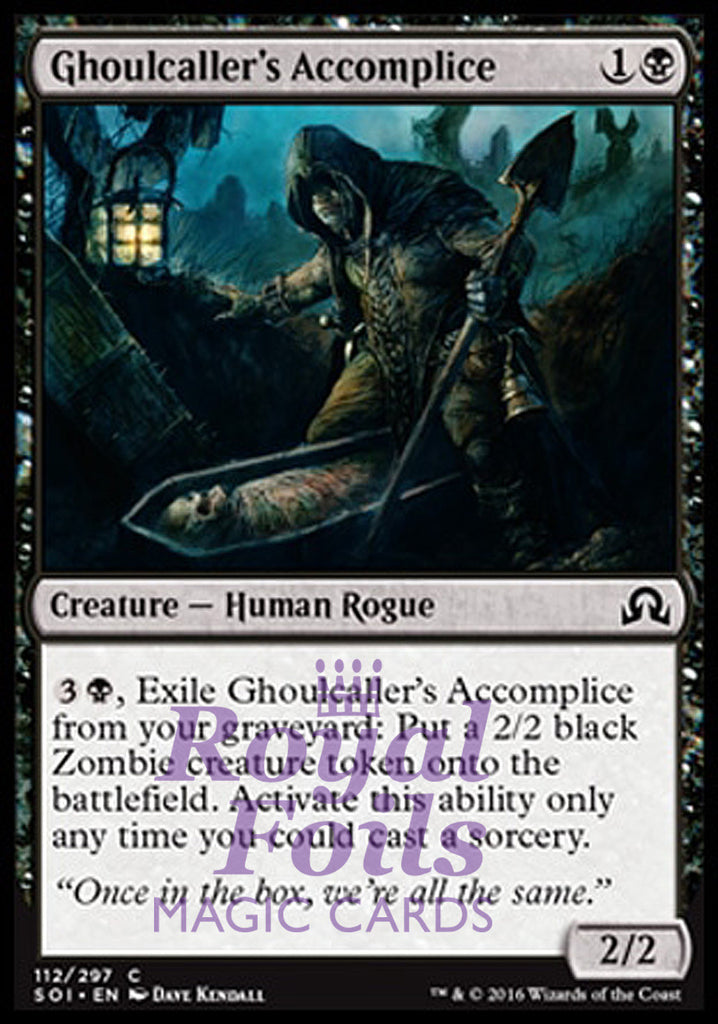 Ghoulcaller's Accomplice 4x FOIL SOI MTG Shadows Over Innistrad Common MINT black Ghoulcaller's Accomplice 4x FOIL SOI MTG Shadows Over Innistrad Common MINT black