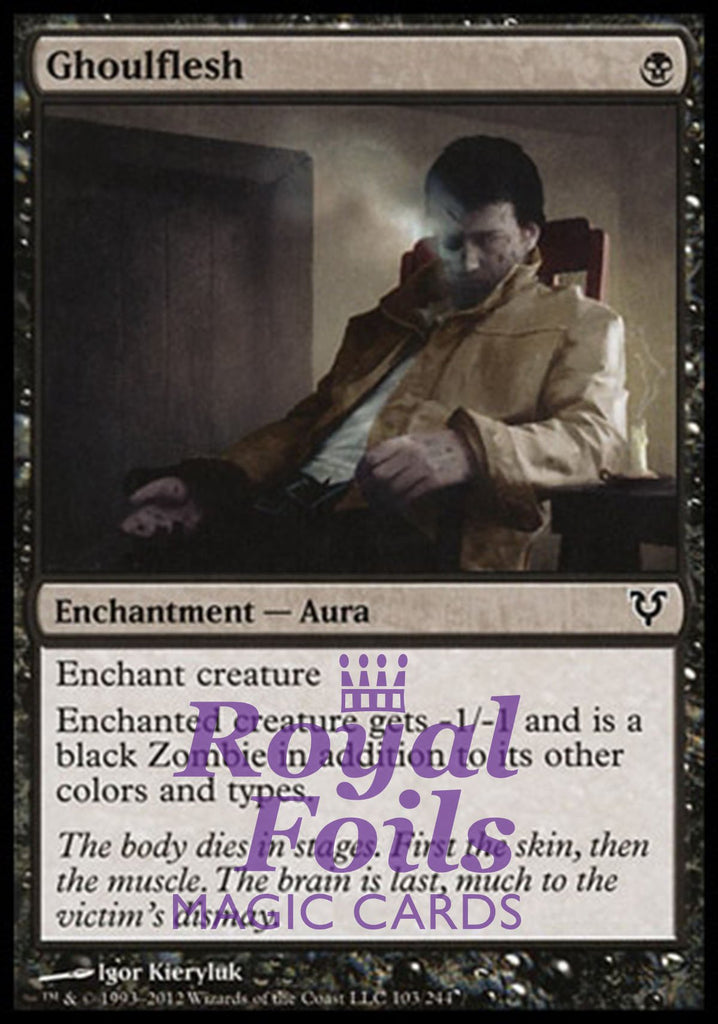 **3x FOIL Ghoulflesh** AVR MTG Avacyn Restored Common MINT black **3x FOIL Ghoulflesh** AVR MTG Avacyn Restored Common MINT black