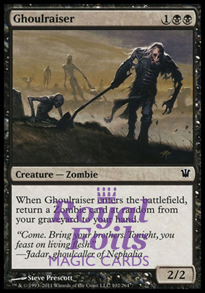 Ghoulraiser 2x FOIL ISD MTG Innistrad Common MINT black Ghoulraiser 2x FOIL ISD MTG Innistrad Common MINT black