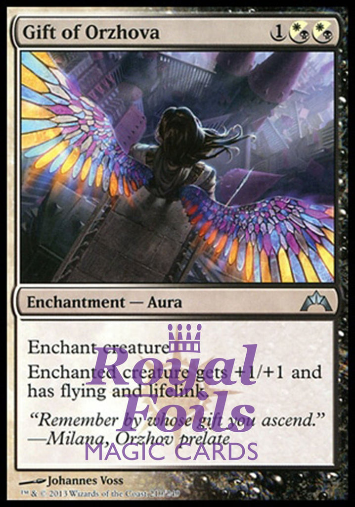 Gift of Orzhova 1x FOIL GTC MTG Gatecrash Uncommon MINT white black Gift of Orzhova 1x FOIL GTC MTG Gatecrash Uncommon MINT white black