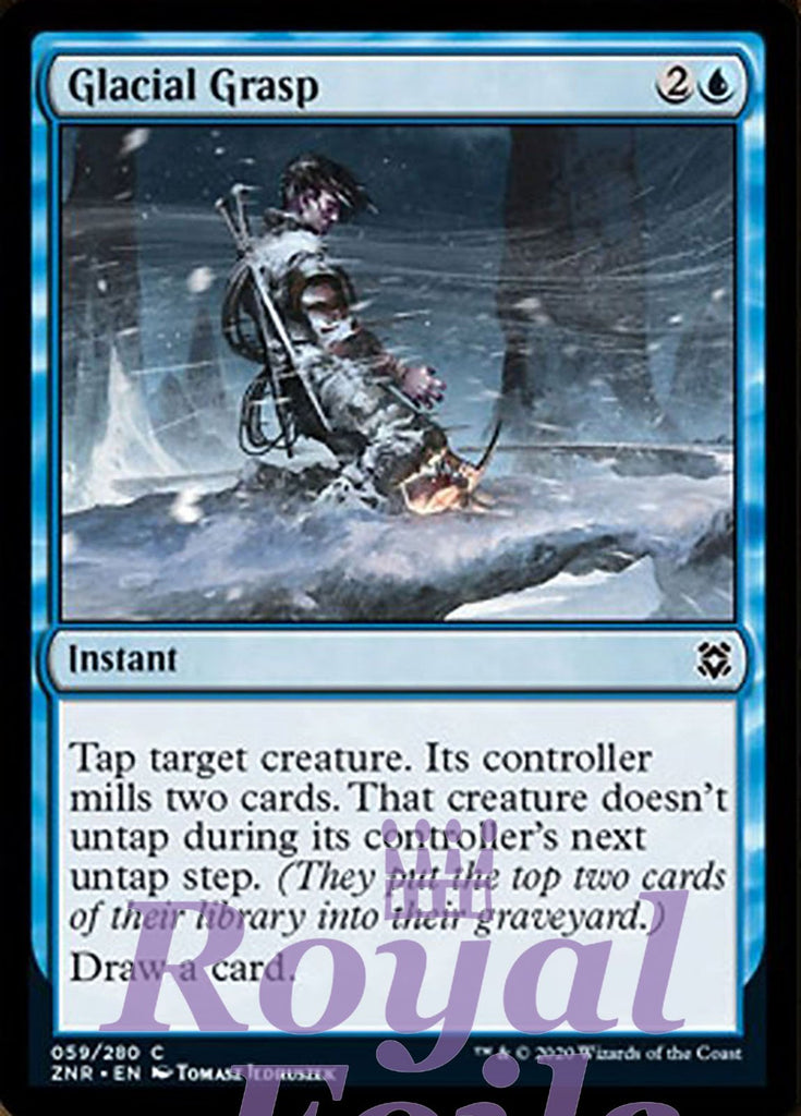 Glacial Grasp 4x FOIL ZNR MTG Zendikar Rising Common MINT blue Glacial Grasp 4x FOIL ZNR MTG Zendikar Rising Common MINT blue