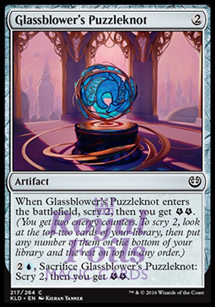Glassblower's Puzzleknot 4x FOIL KLD MTG Kaladesh Common MINT artifact Glassblower's Puzzleknot 4x FOIL KLD MTG Kaladesh Common MINT artifact