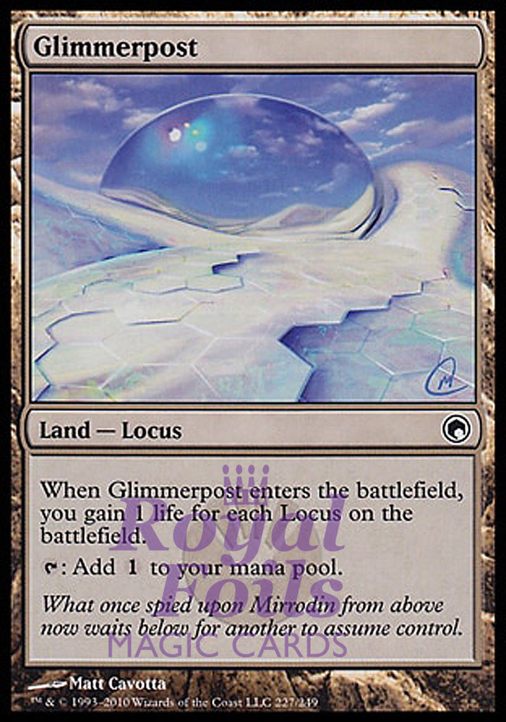 Glimmerpost 1x FOIL SOM MTG Scars of Mirrodin Common MINT land locus Glimmerpost 1x FOIL SOM MTG Scars of Mirrodin Common MINT land locus