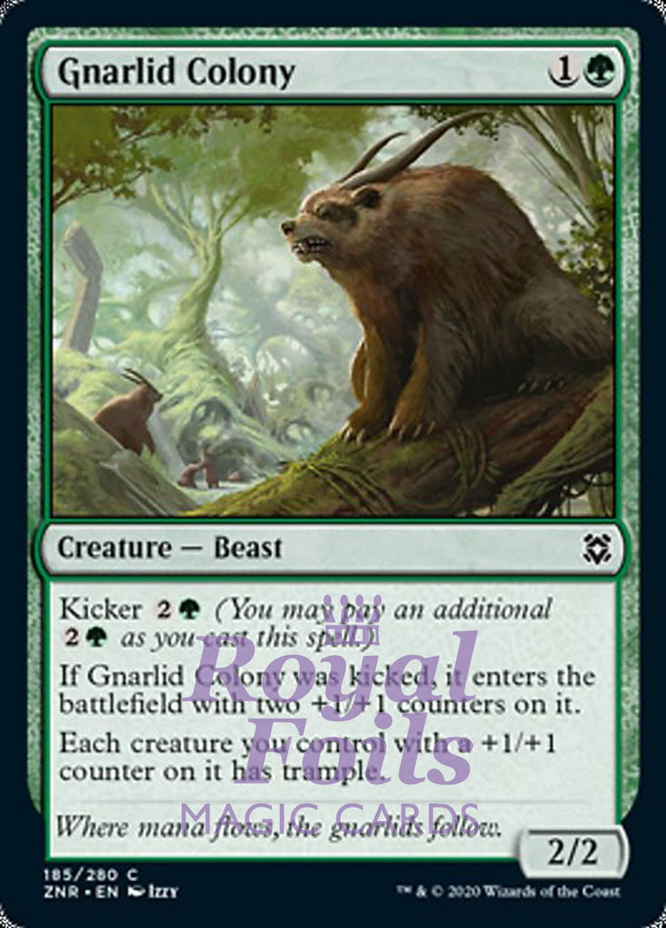Gnarlid Colony 4x FOIL ZNR MTG Zendikar Rising Common MINT green Gnarlid Colony 4x FOIL ZNR MTG Zendikar Rising Common MINT green