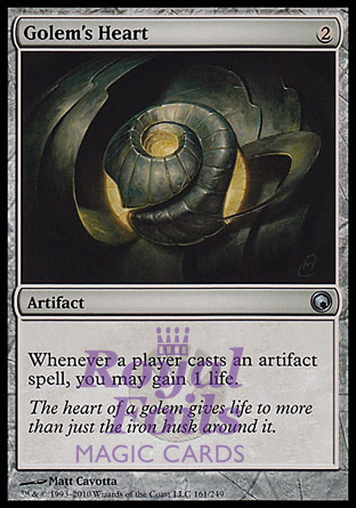 Golem's Heart 2x FOIL SOM MTG Scars of Mirrodin Uncommon MINT artifact Golem's Heart 2x FOIL SOM MTG Scars of Mirrodin Uncommon MINT artifact