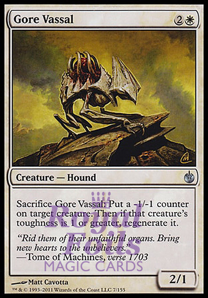 Gore Vassal 4x FOIL MBS MTG Mirrodin Besieged Uncommon MINT white Gore Vassal 4x FOIL MBS MTG Mirrodin Besieged Uncommon MINT white